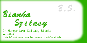 bianka szilasy business card